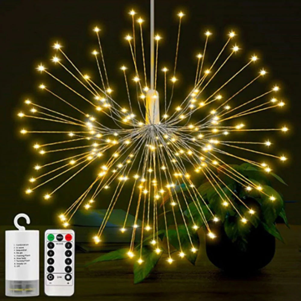 Colorful Firework Lights, Explosion Star, Silver Line Lights