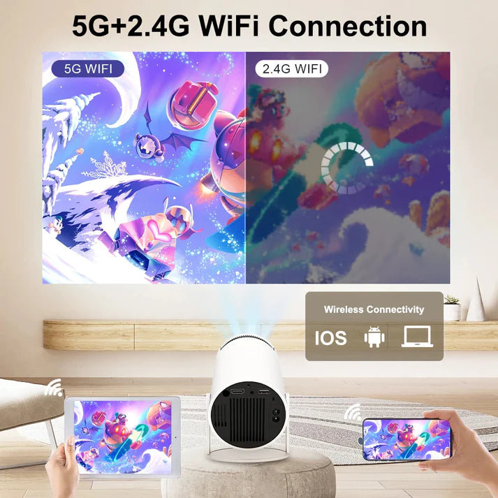 200'' Giant Screen Mini Round Projector