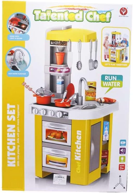 Girls Toy Kitchen with Accessories